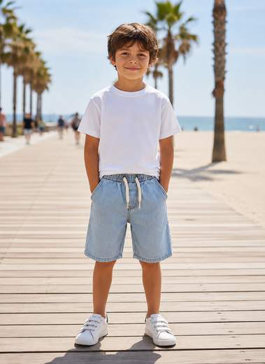 STILL Bermuda Jeans Junior con Coulisse – Pantaloncini Jeans Estivi