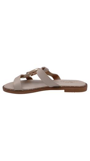 Sandali Donna Bassi con Maxi Fibbia