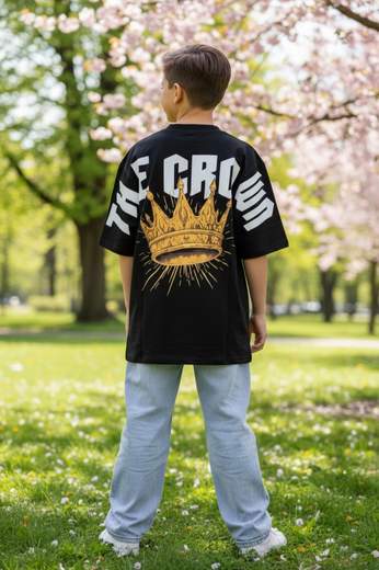 STILL T-Shirt Junior Oversize Nera "The Crown"