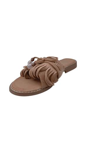 STILL Ciabatte Donna con Frange e Perline Decorative