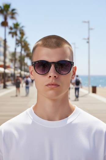 STILL ZEPHIR - Occhiali da Sole Uomo Rotondi con Protezione UV400