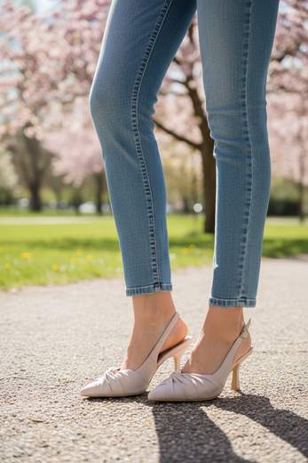STILL Décolleté Donna Slingback con Tacco Medio e Punta Affusolata – Eleganza e Comfort