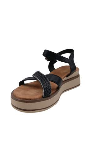 STILL Sandali Donna Platform con Fascia Intrecciata e Strass