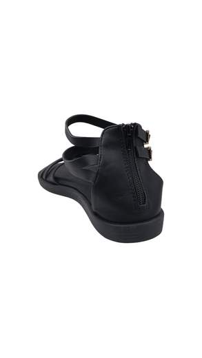 Sandali Donna Flat con Fasce Incrociate e Doppio Cinturino