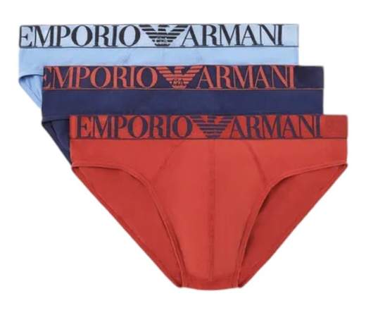 Slip Uomo Emporio Armani Cotone Stretch Confezione 3 Pezzi