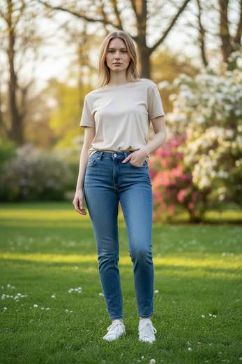 STILL Jeans Donna Skinny Elasticizzati – Vita Alta Aderenti