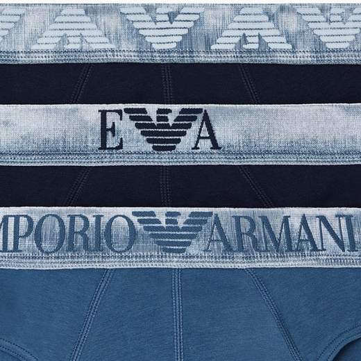 EMPORIO ARMANI Slip uomo Armani 3 pack: comfort stretch e design iconico