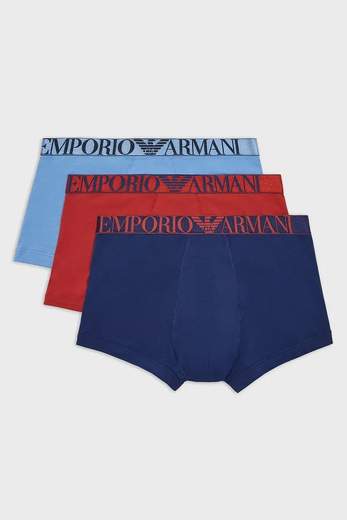 EMPORIO ARMANI Boxer Uomo Emporio Armani 3 Pack in Cotone Stretch – Comfort e Stile Iconico