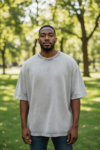STILL T-shirt Oversize Effetto Delavé Uomo