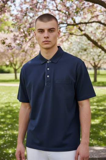 STILL Polo Uomo Manica Corta con Taschino – Stile Casual Elegante