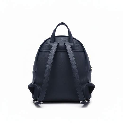 STILL Zaino EcoPelle con Tasche e Dettagli Argento
