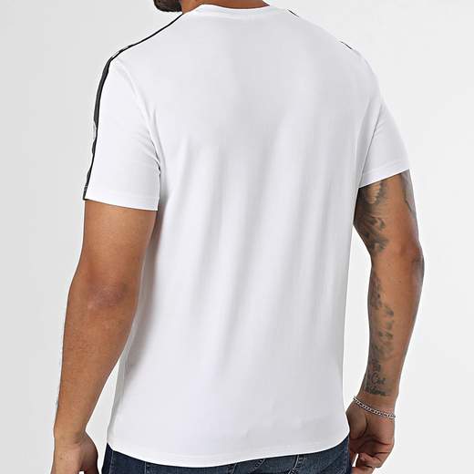 EMPORIO ARMANI T-shirt uomo Emporio Armani in cotone con bande logate sulle spalle
