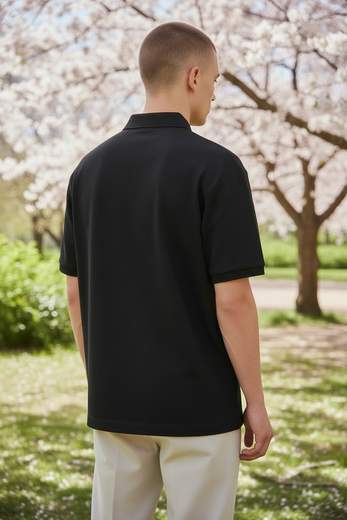 STILL Polo Uomo Tinta Unita Basic - Manica Corta Casual Elegante