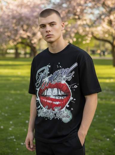 STILL T-Shirt Uomo “Last Kiss” Grafica Urban – Maglietta Streetwear