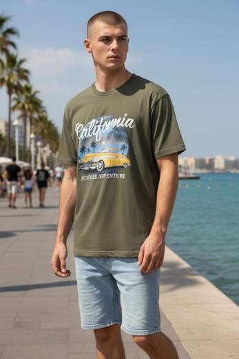 STILL T-Shirt Uomo California Summer Adventure Vintage