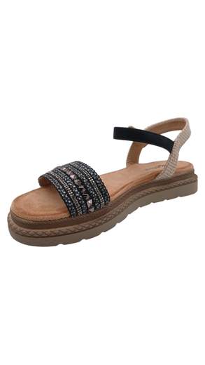 STILL Sandali Donna con Strass e Cinturino Comfort Estate