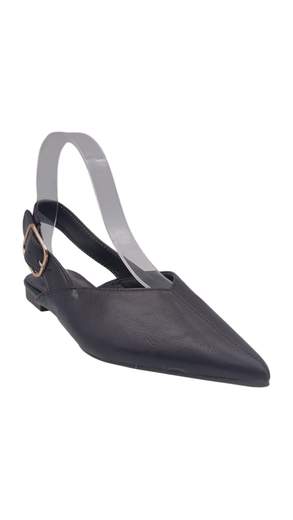 STILL Décolleté Slingback Donna Marrone con Punta Affusolata e Fibbia