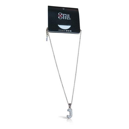 Collana Donna con Ciondolo a Lettera e Strass – Oro e Argento