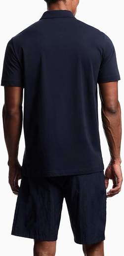 Polo uomo Emporio Armani minimal in cotone piqué