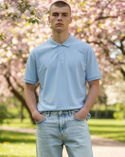 STILL Polo Uomo Manica Corta – Slim Basic Eleganza Casual
