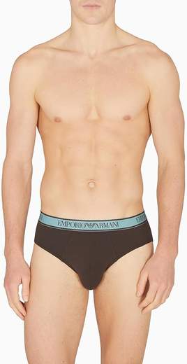 EMPORIO ARMANI Slip Uomo Emporio Armani 3 Pack in Cotone Stretch – Comfort e Stile Iconico