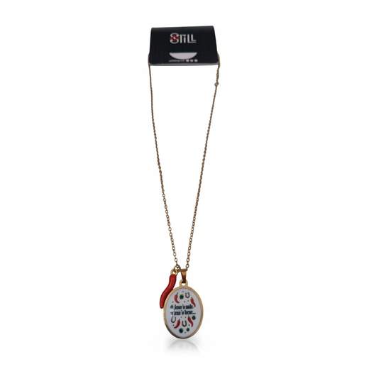 STILL Collana Donna con Ciondolo Smaltato