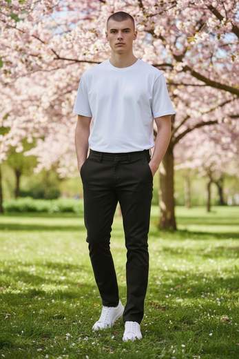 STILL Pantalone Uomo Slim Fit – Chino Elastico Casual