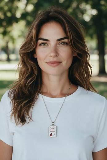 Collana Donna con Ciondolo Smaltato – Diverse Varianti