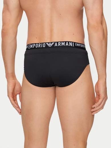 EMPORIO ARMANI Costume slip uomo con fascia logata: stile essenziale e performance