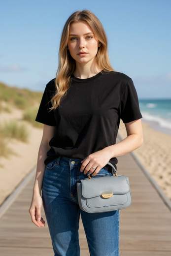 STILL Borsetta Donna a Mano Charro – Elegante Chiusura Compatta