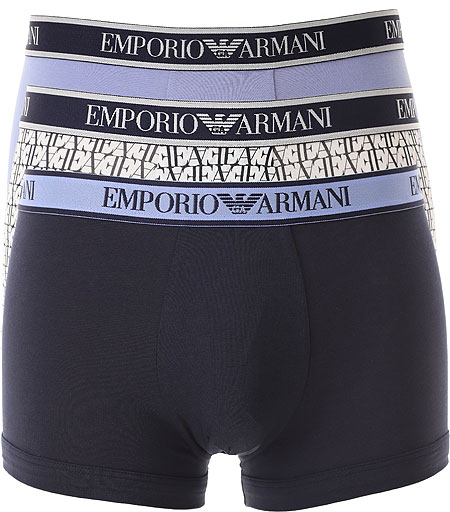 EMPORIO ARMANI Slip uomo Emporio Armani 112131-4R717 tripack cotone stretch con logo