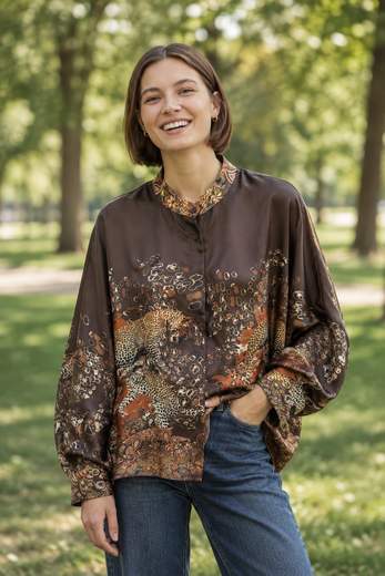 STILL Camicia Fantasia Animalier e Paisley