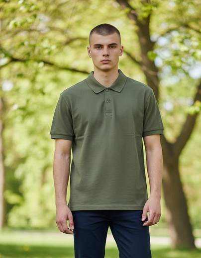 STILL Polo Uomo Tinta Unita Basic - Manica Corta Casual Elegante