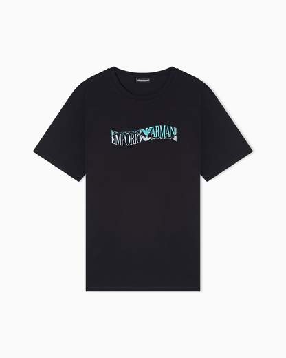 EMPORIO ARMANI T-shirt uomo Emporio Armani in cotone con logo frontale