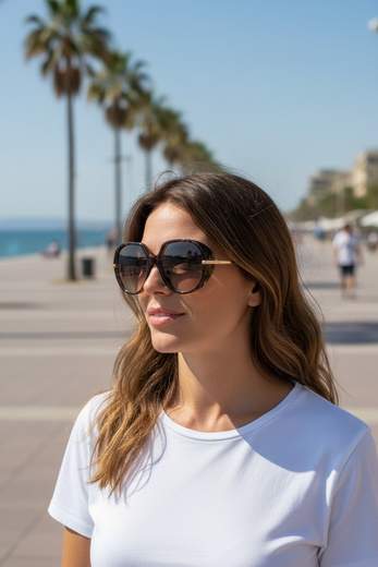 STILL Occhiali da Sole Donna Oversize dal Design Glamour