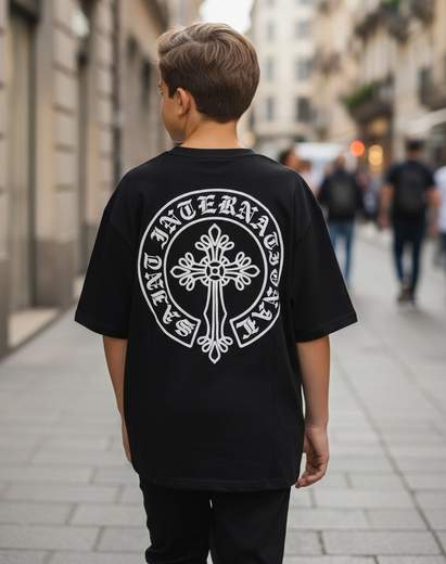 STILL T-Shirt Junior Oversize con Stampa Posteriore