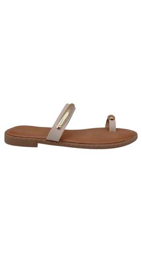 Sandali Infradito Donna con Dettaglio Metallico