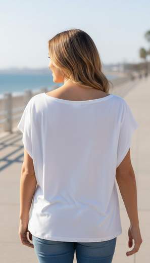 STILL Maglia Donna con Borchie Decorative e Maniche Kimono
