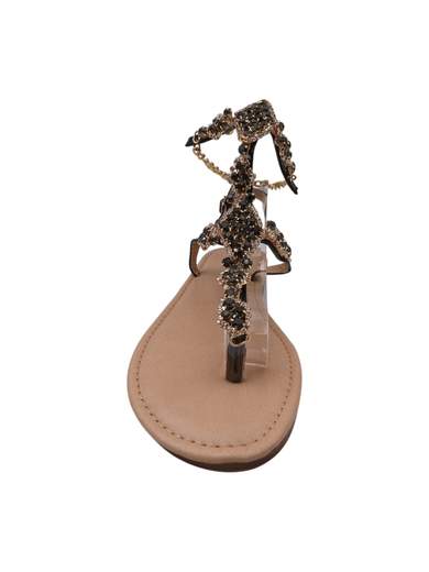 Sandali Infradito Donna Gioiello con Applicazioni Strass