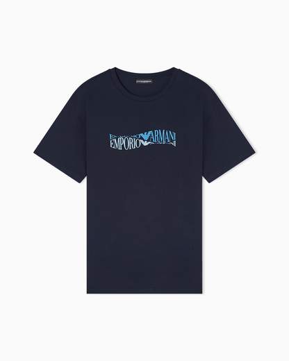 EMPORIO ARMANI T-shirt uomo Emporio Armani in cotone con logo frontale