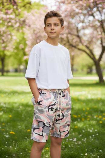 STILL Bermuda Junior Fantasia Mimetica – Shorts Junior Casual Estivi