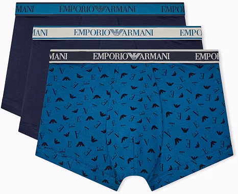 EMPORIO ARMANI 3-Pack Boxer in Cotone Stretch