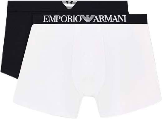 EMPORIO ARMANI Boxer Uomo Bi-Pack in Cotone Elasticizzato
