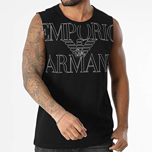 EMPORIO ARMANI Canotta uomo Emporio Armani in cotone con logo e vestibilità regular