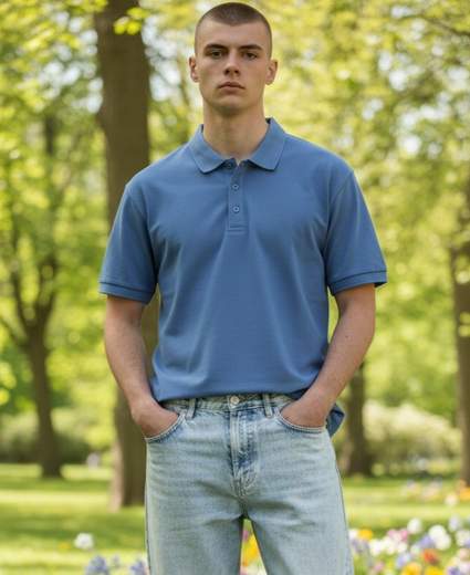 STILL Polo Uomo Manica Corta – Slim Basic Eleganza Casual