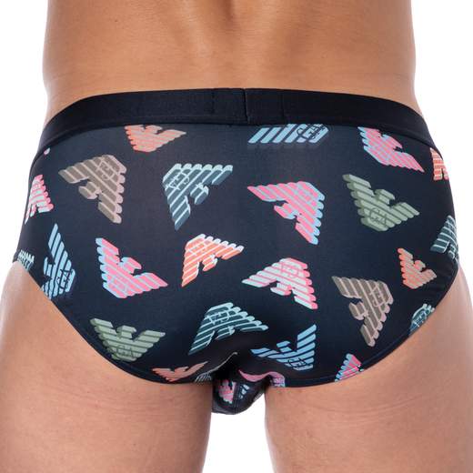 Slip uomo fantasia cotone stretch | Intimo uomo con stampa logo