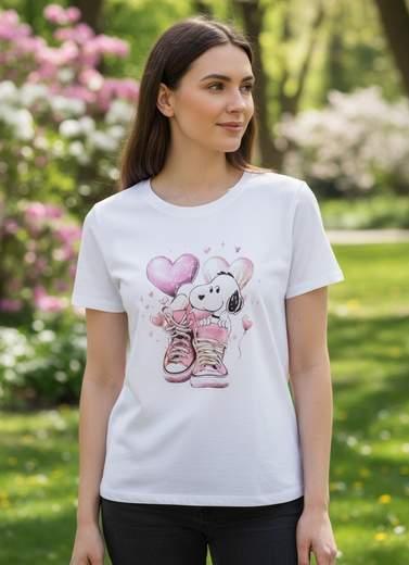 STILL T-Shirt con Stampa Girocollo