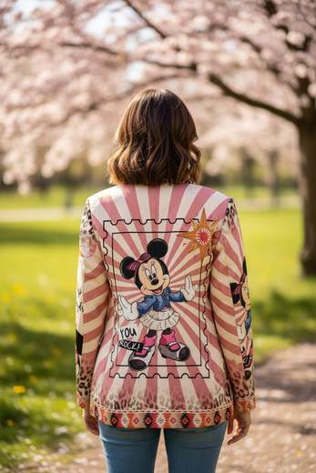 STILL Giacca Fantasia con Cagnolino