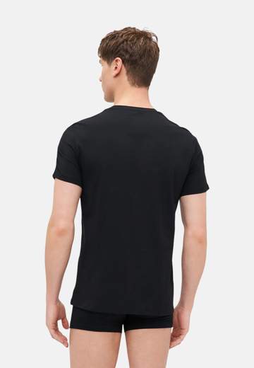 T-shirt Emporio Armani uomo con logo e bande sulle spalle