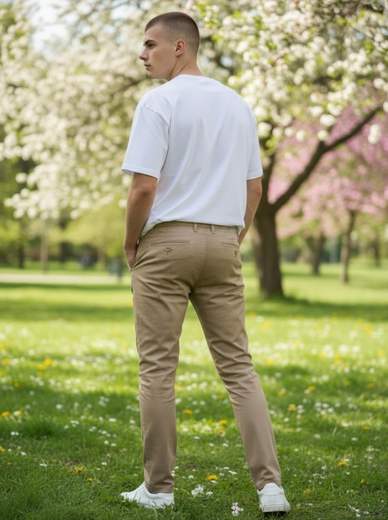 STILL Pantalone Uomo Chino Slim Fit – Stile Retro Casual